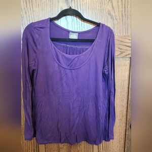 Purple Long Sleeve Top by Milk Nursingwear